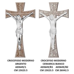 Cristo in croce moderno in resina